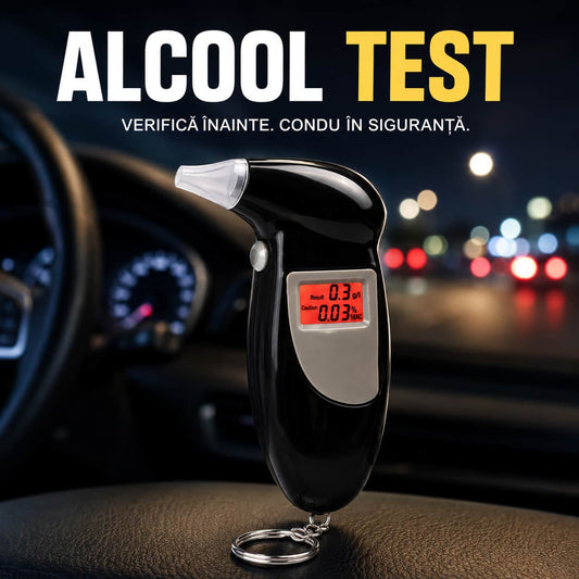 Alcooltest Portabil DriveSafe™– Verificare Rapidă a Alcoolemiei
