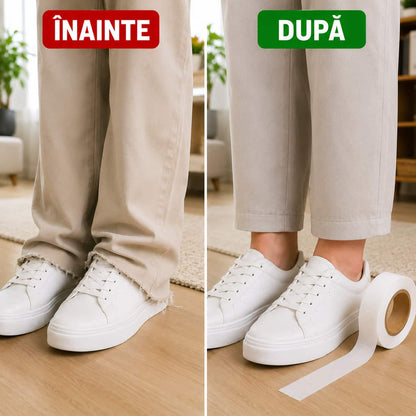 1+1 GRATIS, Bandă textilă autoadezivă pentru scurtat haine FixTape™ - 3cm x 50m