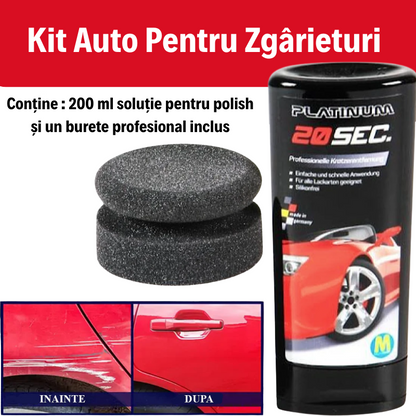 KIT Auto PLATINUM™ Pentru Reparat Zgârieturi, 200ml - actiune rapidă în 20 secunde