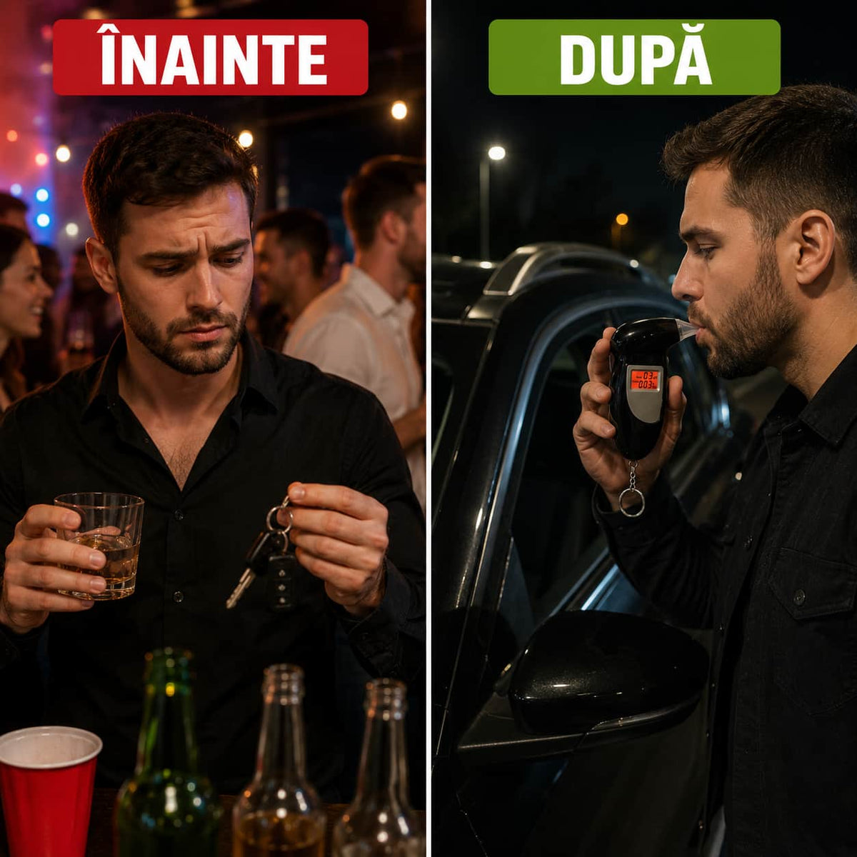 Alcooltest Portabil DriveSafe™– Verificare Rapidă a Alcoolemiei