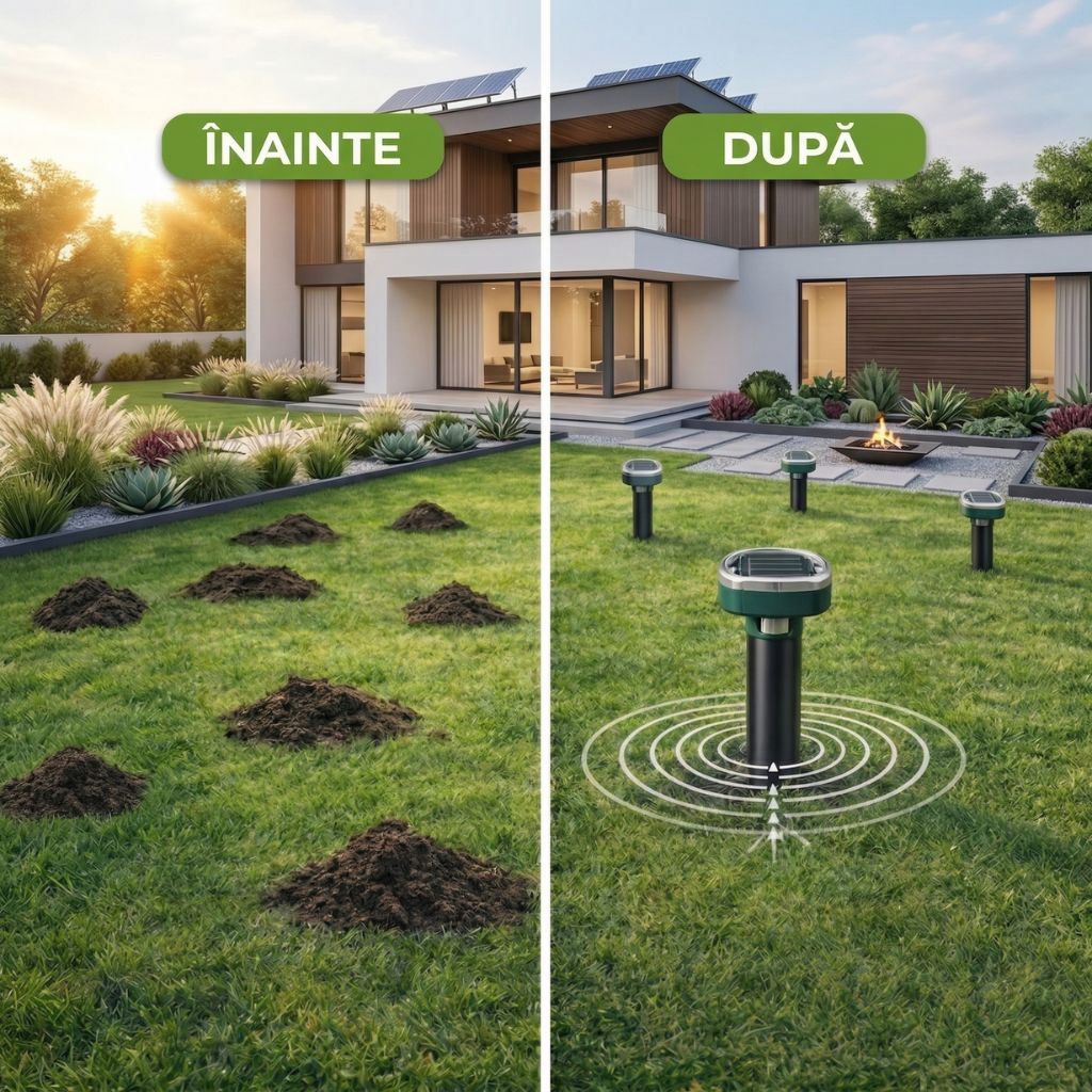 1+1 GRATIS - Aparat solar anti dăunători CârtiStop™