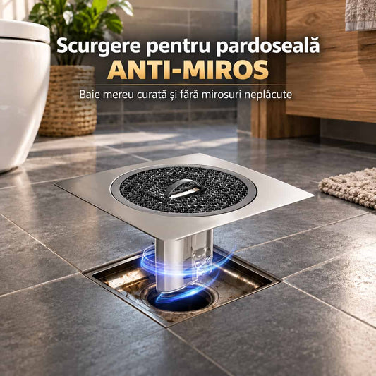 🚿 Scurgere pentru pardoseală anti-miros și insecte - FreshDrain™