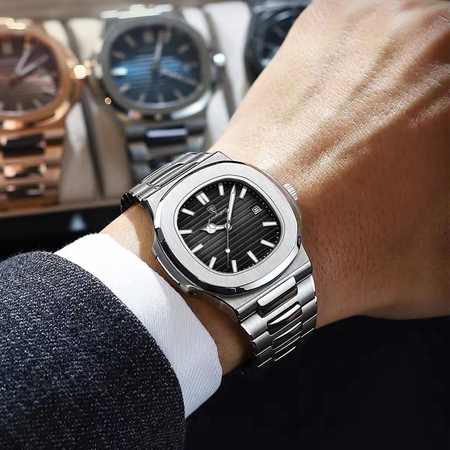 Ceas Elegant POEDAGAR™ cu finisaje premium