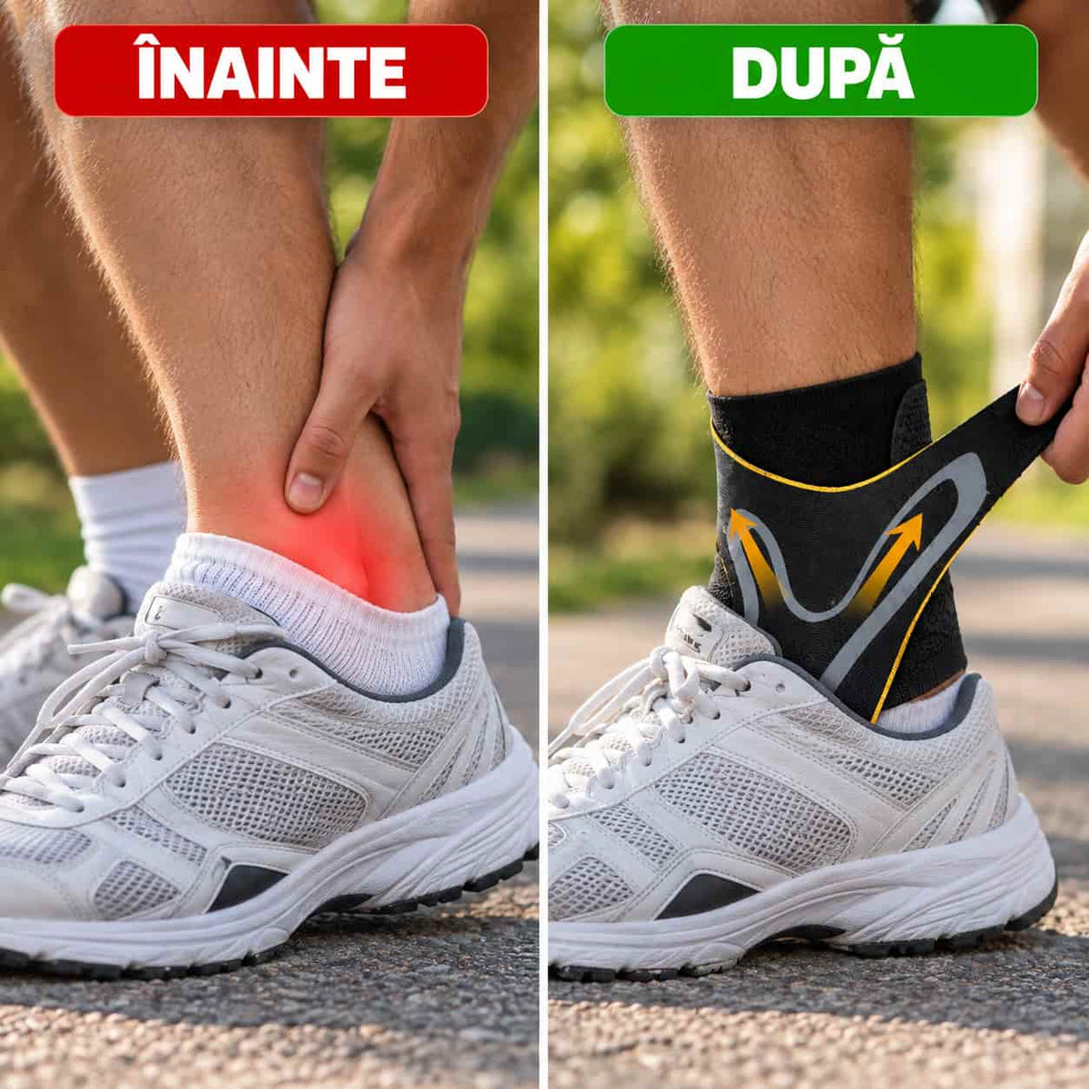 🦶 Suport Elastic si Confortabil pentru Gleznă - AnkleFit™