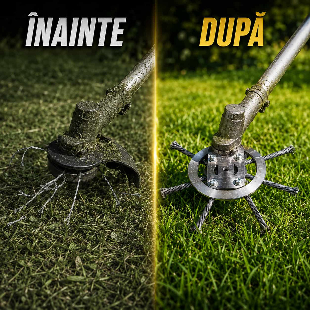 1+1 GRATIS, Cap cu 6 fire pentru motocoasă din oțel SteelCut™