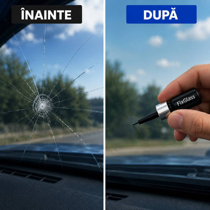 1+1 GRATIS, FixGlass – Soluție rapidă și eficientă pentru repararea fisurilor din parbriz