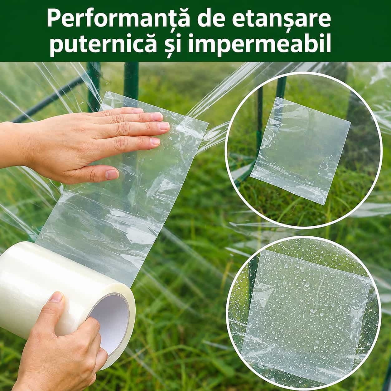 Bandă Adezivă Reparare Solar, 10 cm x 25 metri