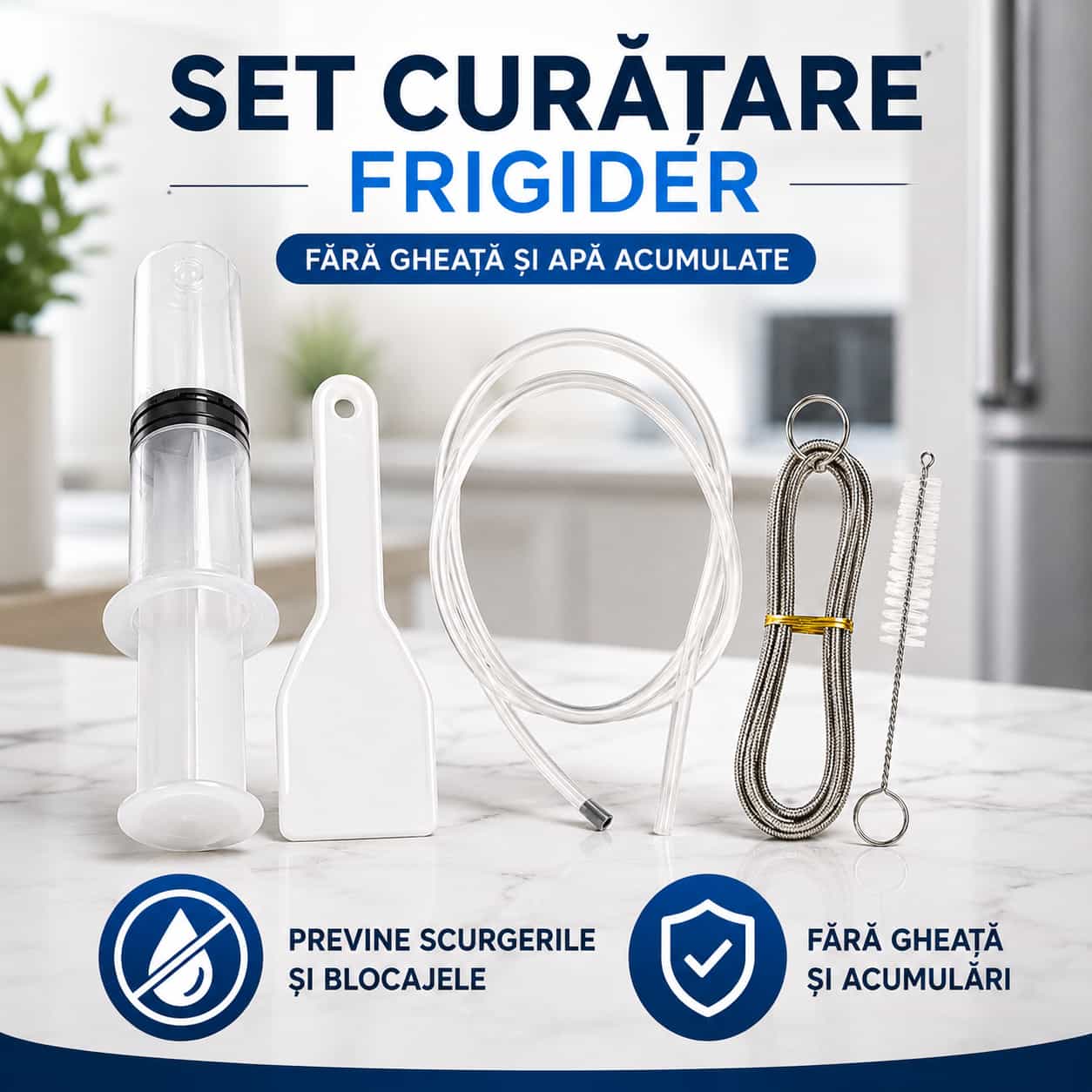 Kit pentru Curățarea și Desfundarea Frigiderului