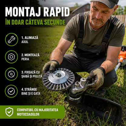 Perie De Sarma Pentru Motocoasa