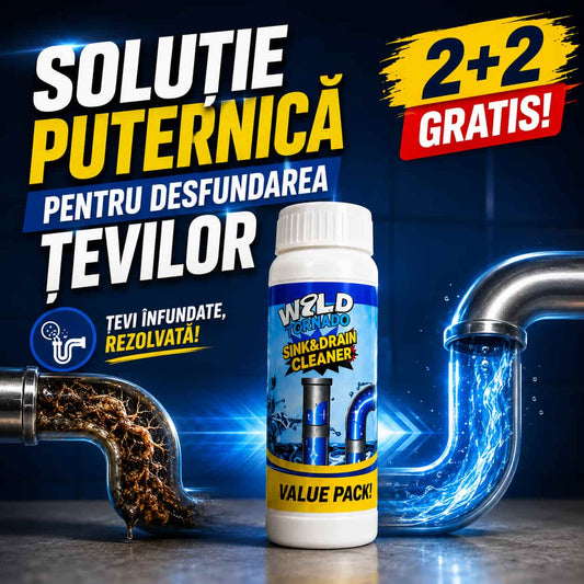 2+2 GRATIS, Solutie pentru Desfundarea Tevilor WildTornado™