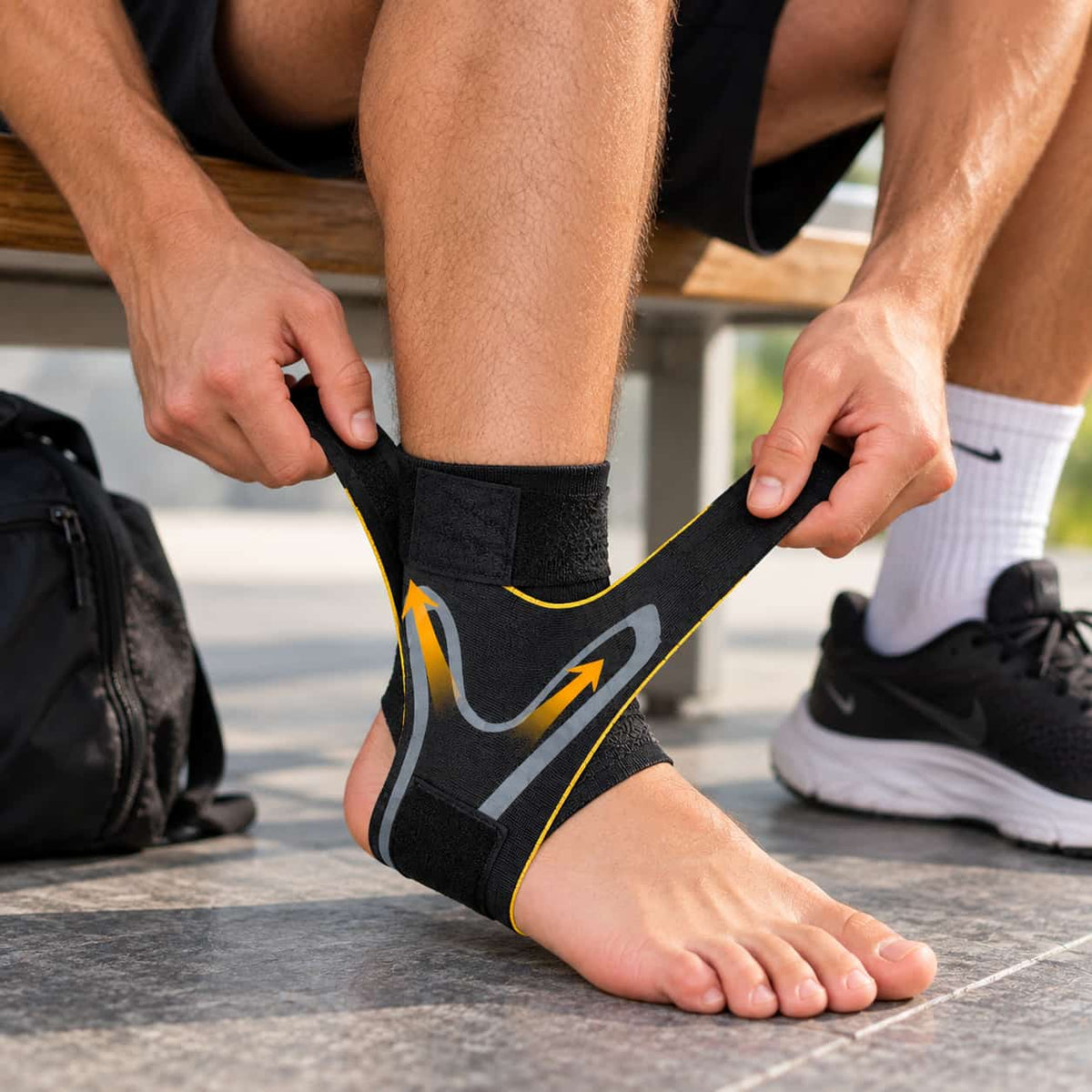🦶 Suport Elastic si Confortabil pentru Gleznă - AnkleFit™