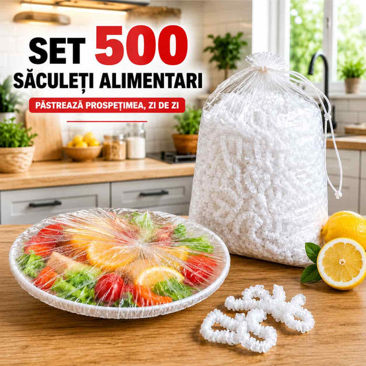 Set 500 Săculeți alimentari anti-risipă - FreshBag™