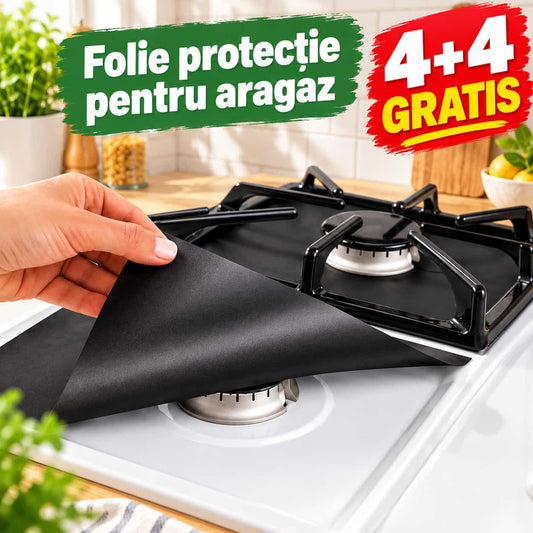 4+4 GRATIS, Set Folii Protecție Aragaz - CleanStove™