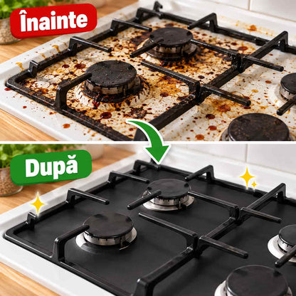 4+4 GRATIS, Set Folii Protecție Aragaz - CleanStove™