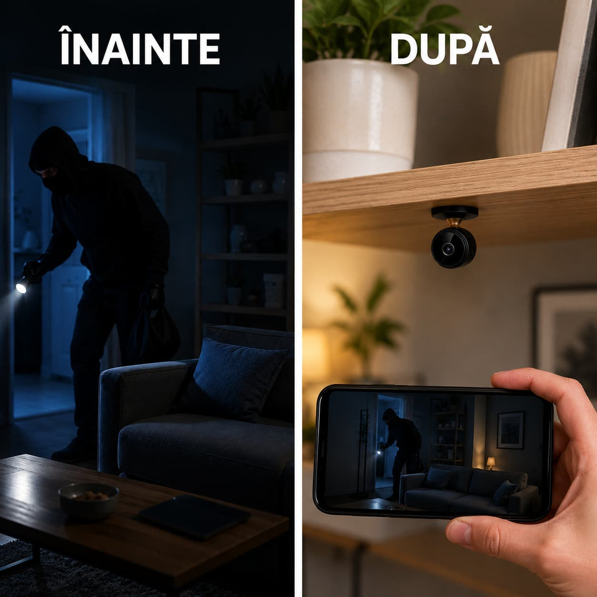 1+1 GRATIS – Cameră Spion MiniCam™, WiFi, Full HD 1080P