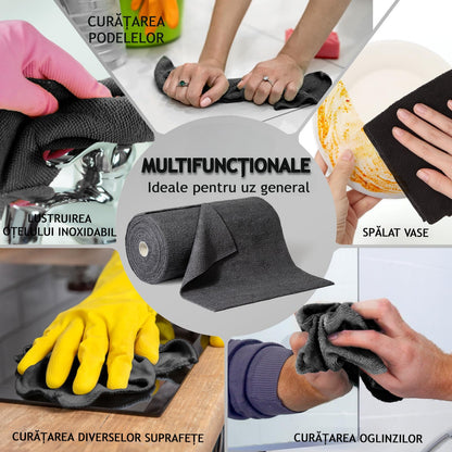 1+1 GRATIS, Rolă de lavete din microfibră, 50 buc.